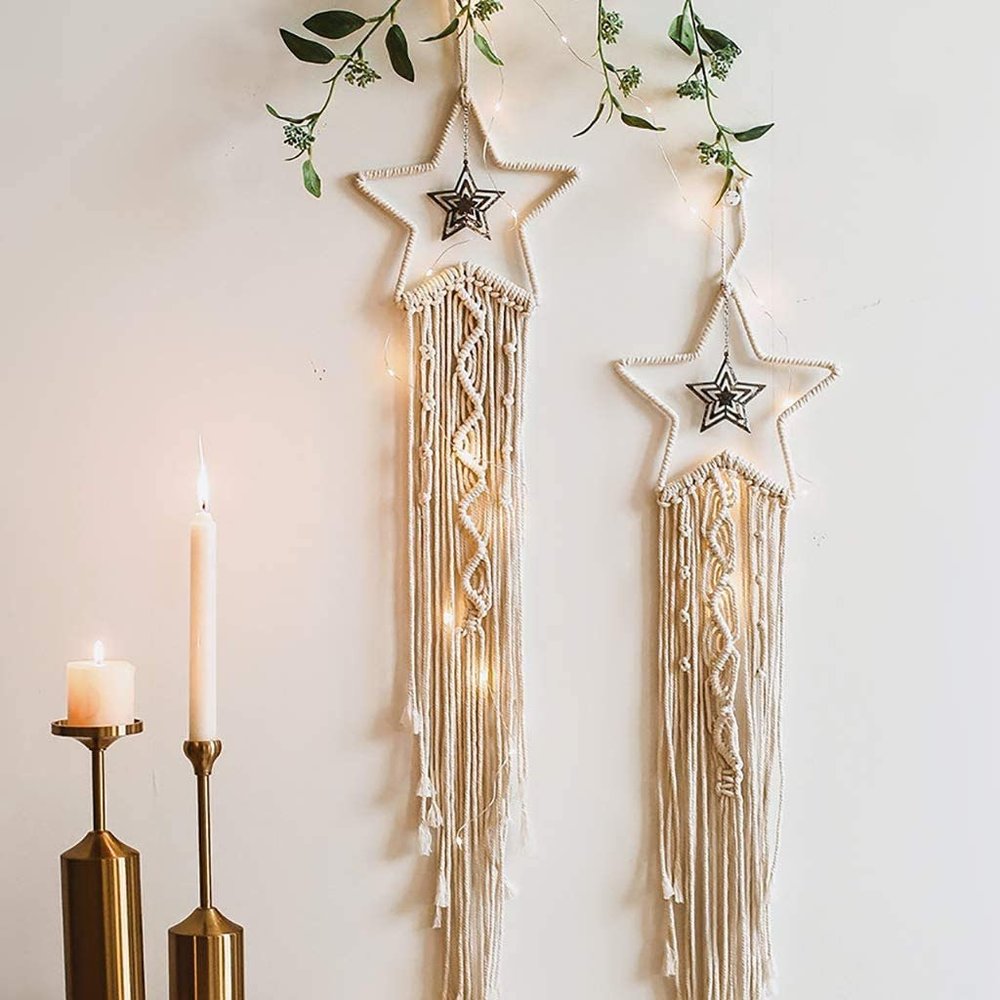 Macrame Woven Wall Hanging Tapestry